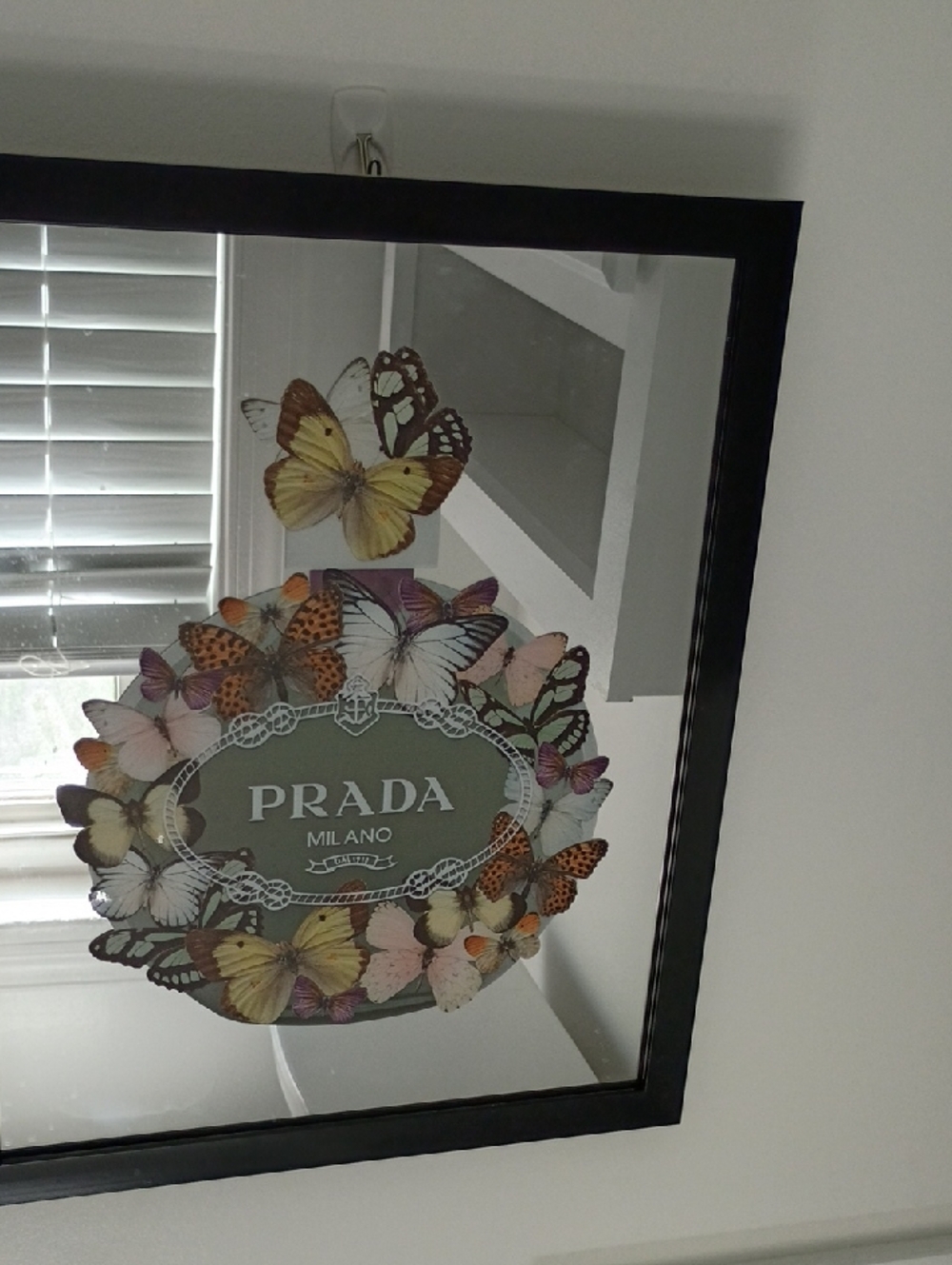 PRADA Butterfly Mirror Wall Decor - Multicolor